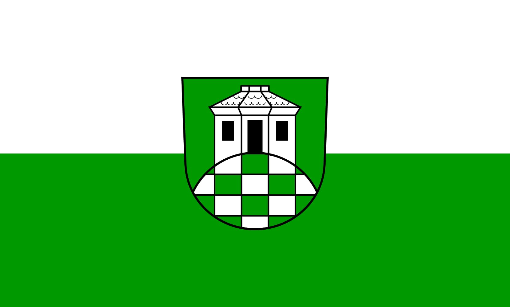Drapeau paysage Merklingen anti-enroulement grand format 1.35m² robuste