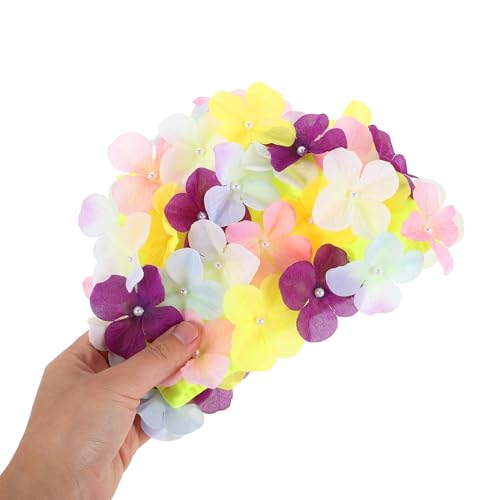 Bonnet de natation floral extensible idéal pour entraînement et baignade - 4
