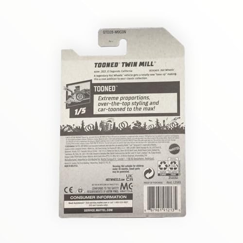 Hot Wheels Zamac Tooned Twin Mill 1:64 miniatura 2