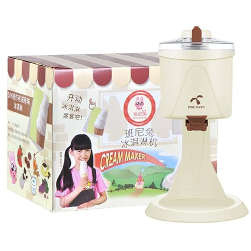 LTdlhFk Eiscreme Maker, Mini Frozen Yogurt Machine Für Kinder, Home DIY Kitchen Automatic Mini Fruit Soft Serve Ice Cream Machine, 1l Kapazität – Bild 8
