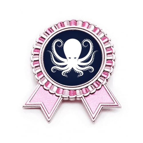 Broche pieuvre en métal cadeau idéal pour amateurs de vie marine