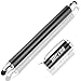 METRO Universal Capacitive 2-in-1 Touch Screen Stylus Pen with 20 Pcs Replacement Rubber Tips,Compatible with iPad,iPhone,ipad Pro,Galaxy,Smart Phone and Other Touch Screen Devices,Black