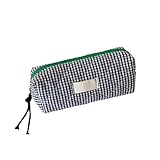 TELDTQVRC Estuche de Moda con Cremallera de Pulgadas para Estudiantes y Adultos, Gran Capacidad, Bolsa de cosméticos de Viaje,Bolsas de Viaje (Negro)