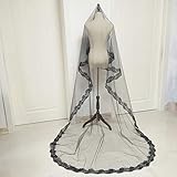 ♥ DESIGN: Metallkamm am Schleier befestigt. Dies ist ein Schleier, der leicht zu fast jedem Kleidungsdesign passt.