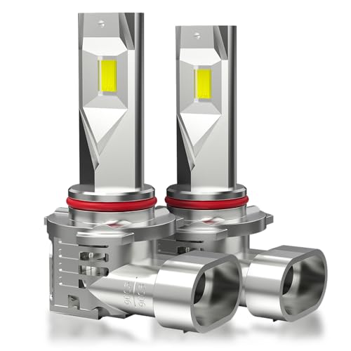 VORUNPRO Light Bulb 30000LM Bright High Low Beam Fog Lamp Bulb Compatible with Silverado Tahoe Avalanche C10 C/K w/Cooling Fan Pack of 2 (HB3/9005)