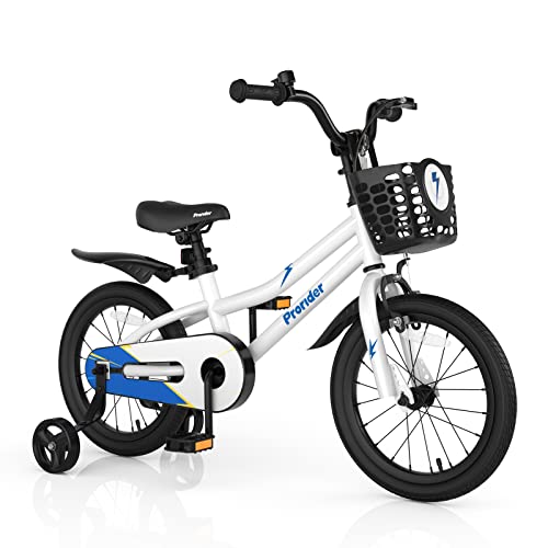 Image of BABY JOY Kids Bike, 12 14 16 18 Inch Boys Girls Bike for 3-8 Years w /Training Wheels, 20 Inch Children Bicycle for 8+ Teens w /Kickstand, Handbrake, Coaster Brake & Removable Basket, Sporty Bicycle