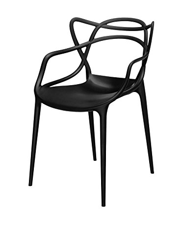Preisvergleich Produktbild Kartell Stuhl 4er Set Masters schwarz