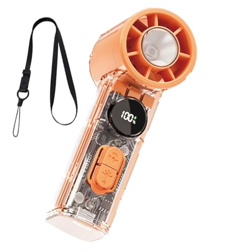 Ventilador de verano recargable por USB con flujo ajustable para aire libre 2