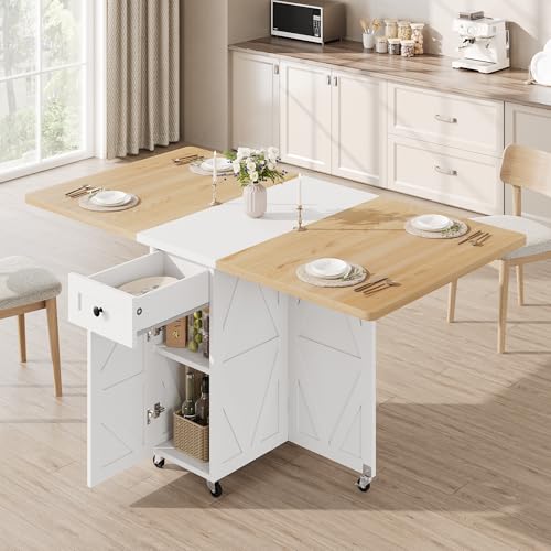 Jocoevol Folding Dining Table with Storage