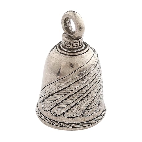 Image of Guardian Bell Good Luck Bell w /Keyring & Black Velvet Bag | Motorcycle Bell | Lead-Free Pewter | Made in USA