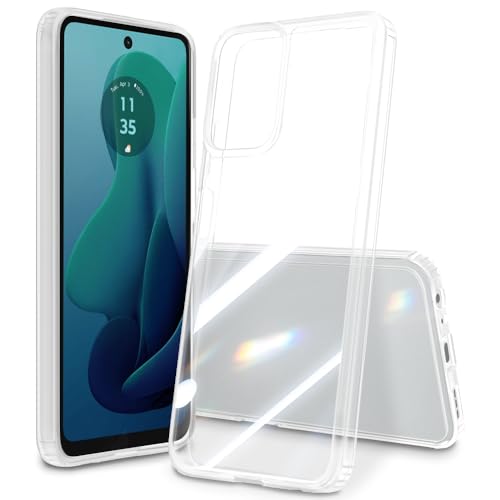Image of Case for Motorola Moto G 5G 2024, Military Grade Drop Protection Phone Case, Yellowing Resistant, Anti-Scratch Hard PC Back, Shockproof Hard Ultra-Thin Protective Cover, Clear