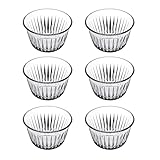 ravier en verre rectangulaire  JUANIO Lot de 12 raviers saladiers coupes à dessert en verre transparent capacité 17.5 cl