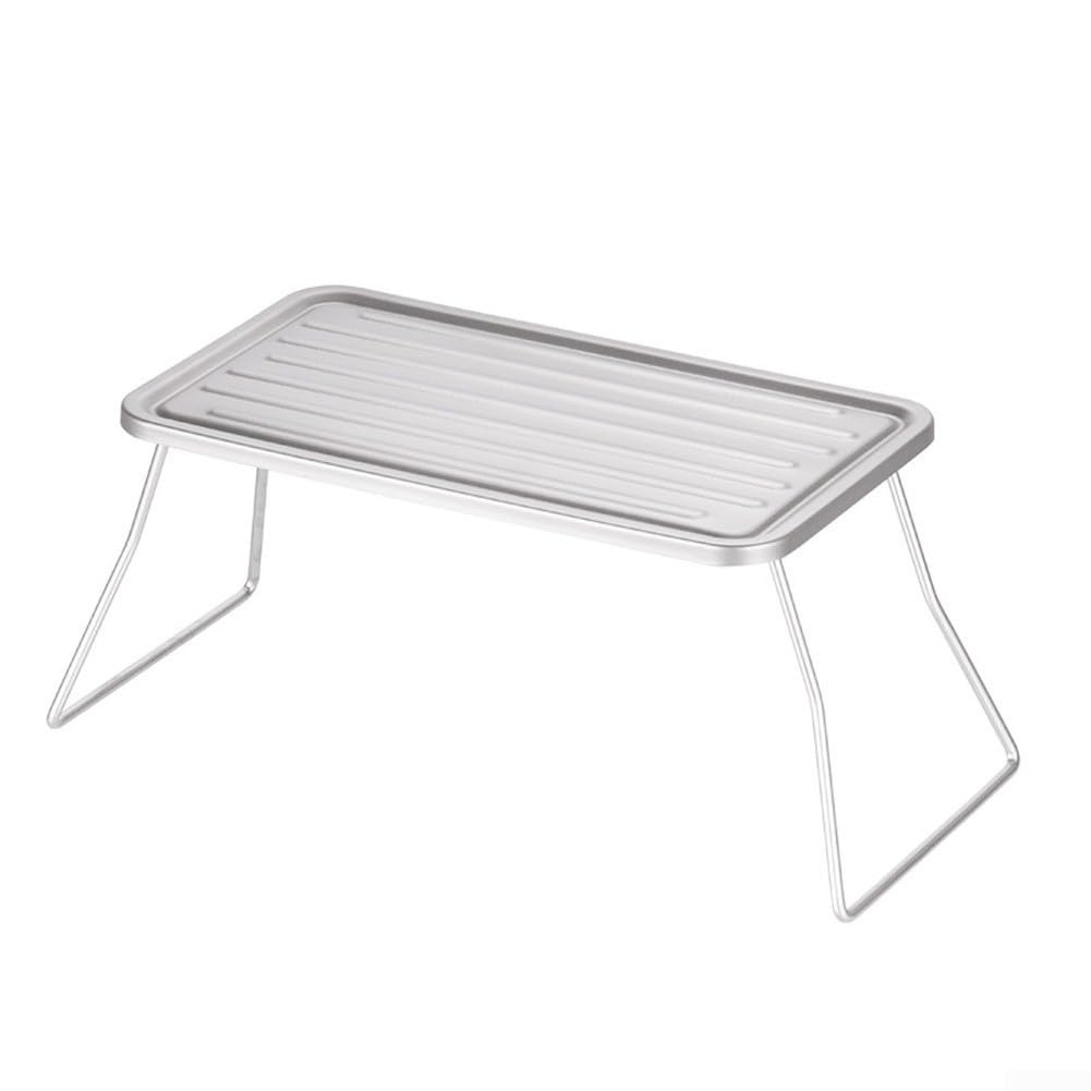 Parrilla plegable portátil para camping y senderismo, acero inoxidable ligero, ideal para cocinar al aire libre y aventuras a la parrilla