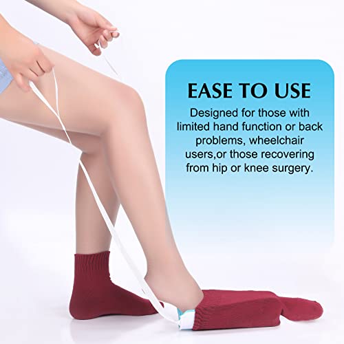 CAidRE Sock Aid - Sock Aid Device for Seniors, Disabled, Pregnant - Sock Helper Aide Tool - Sock Assistant Device No Bending - Image 3