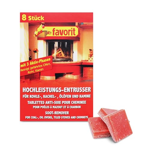 Favorit Hochleistungsentrußer; befreit Kamin, Kachelofen, Ölofen von Ruß...