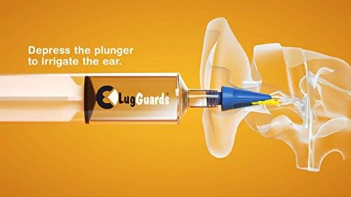 LUGGUARDS® 60ml HIGH Capacity Quad Stream Ear Wax Removal Syringe with 4 STERILE Colour Coded Tips