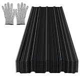 Monucep 12 láminas trapezoidales de 129 × 46 cm – 7 m², guantes de protección contra