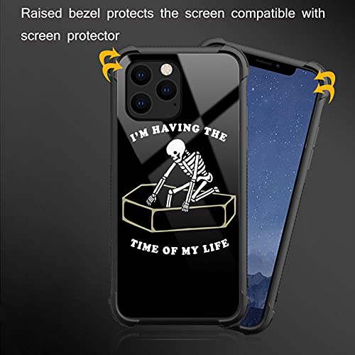 Iphone 11 Pro Max Case,Skeleton Coffin Iphone 11 Pro Max Cases For Girls Boys,Customesize Pattern Design Shockproof Anti-Scratch Hard Pc Back Case For Apple Iphone 11 Pro Max #TOP3
