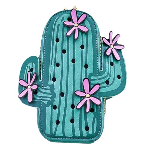 Paquet bandoulière femme en PU imprimé cactus original