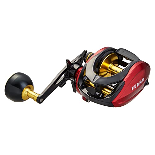 Baitcasting Fishing Reel Carbon Frame 33Lbs Drag Power 6.4:1 Gear Ratio Freshwater Saltwater Single Power Handle Baitcaster (Left Hand) #TOP2