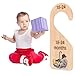 PAMBO The Winnie Bear Baby Closet Dividers, Clothes Organizer for Baby Nursery Decor Wooden Hanger for Newborn Baby Stuff From 0-24+ Months