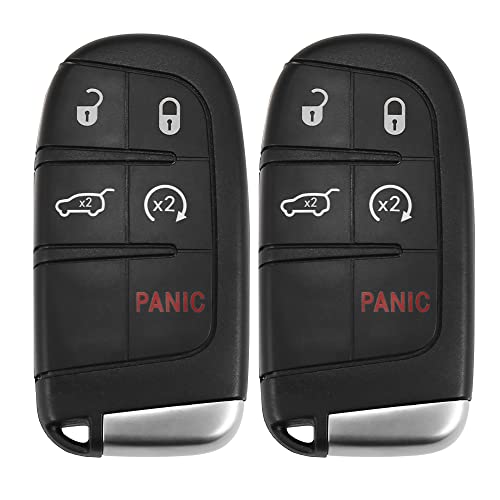 Mando M3N40821302 de 5 botones y llave para Jeep Grand Cherokee 2014-2020