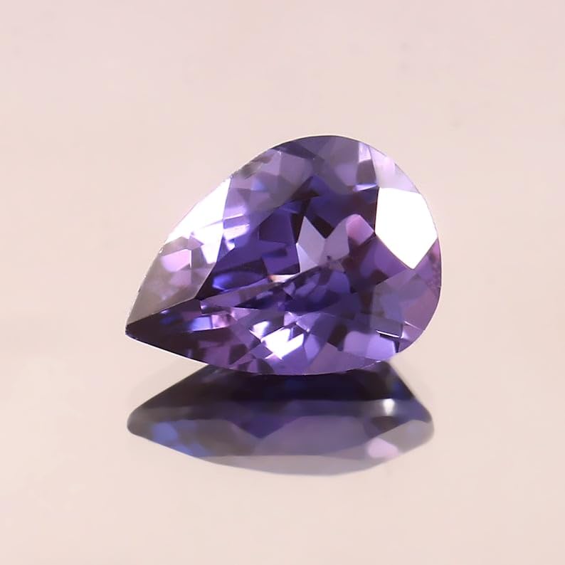 Saphir Taafféite naturelle poire pour bague et collier fait main - 3