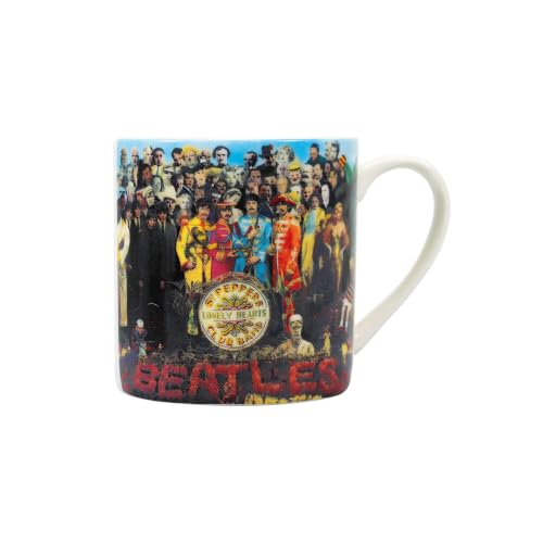 The Beatles Mug SGT Pepper Official White Boxed One Size - Les Beatles, Paul McCartney, John Lennon, RIngo Starr, George Harrison The Beatles Mug SGT Pepper Official White Boxed One Size
