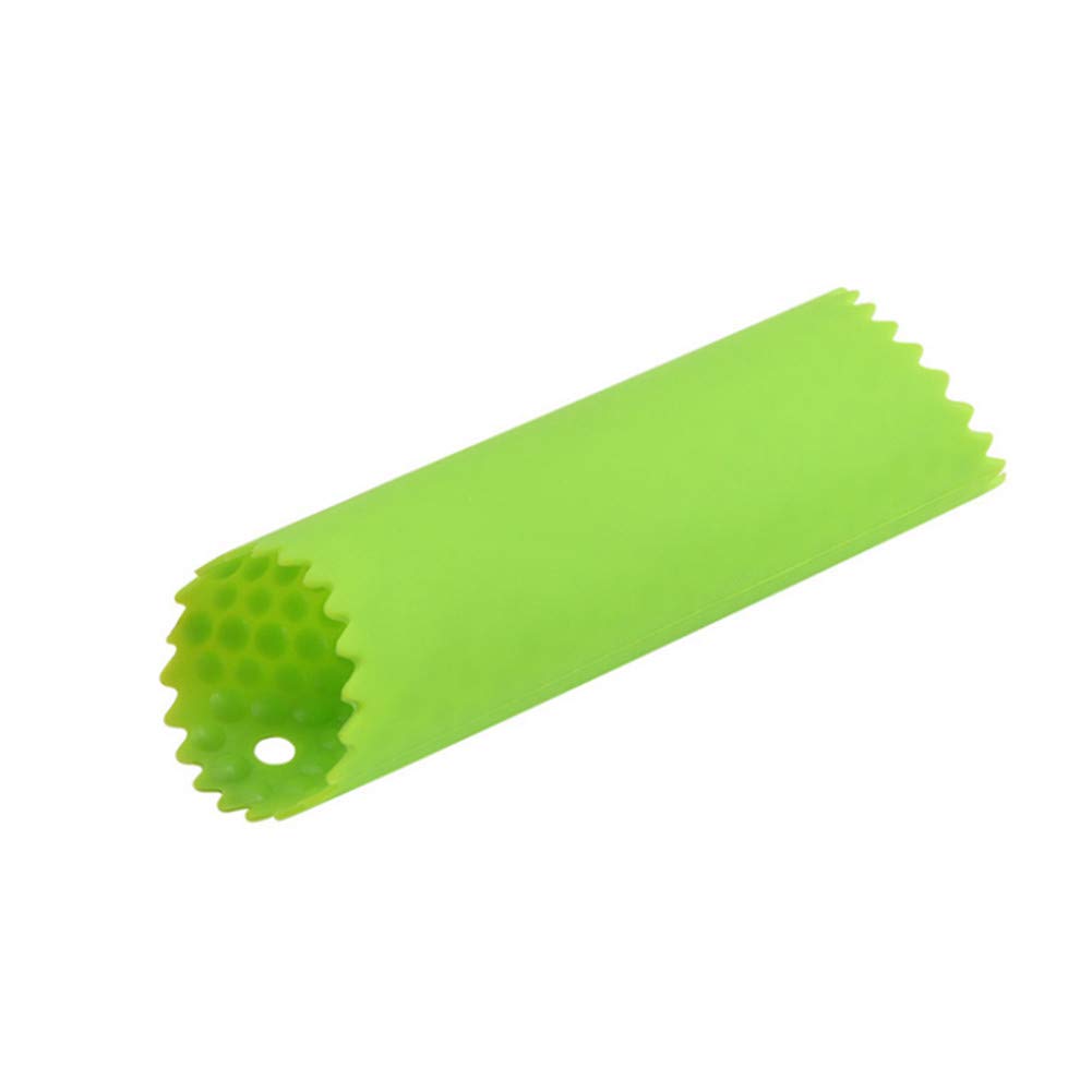 Rodillos de tubo pelador de ajo de silicona, removedor de piel, rodillo de ajo para herramientas útiles de cocina (azul, verde) 5