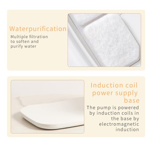 Fuente de agua para gatos, dispensador inteligente de acero inoxidable 2.5L miniatura 5