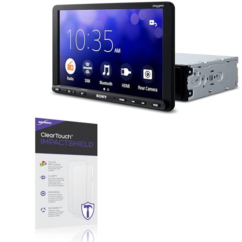 BoxWave Screen Protector Compatible with Sony XAV-AX8100 - ClearTouch ImpactShield (2-Pack), Impenetrable Screen Protector Flexible Film