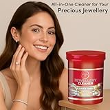 Jewellery Cleaner Solution 145ml – Professional All-Purpose At-Home Cleaning Dip for Silver, Gold, Platinum, Diamonds & Gemstones – Includes Polishing Cloth & Red velvet Pouch. - Image 7