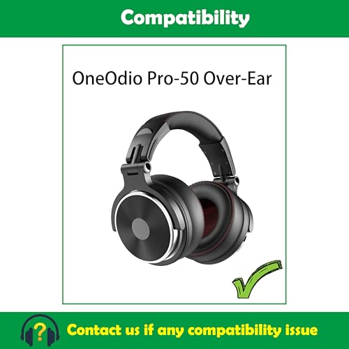 Repuesto de Almohadillas de Cuero Punzadas para Auriculares OneOdio Pro-50 Over-Ear miniatura 2