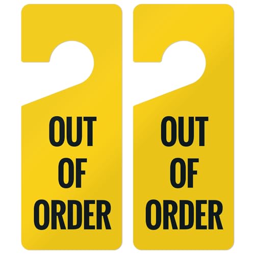 Front Out of Order Tag 9x3 Inches