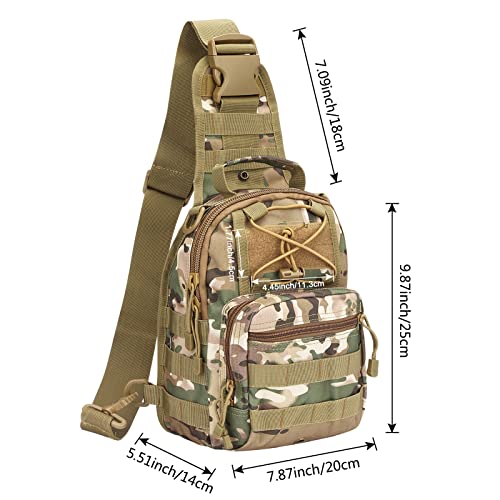 image for G4Free Outdoor Tactical Bag Backpack, Military Sport Bag Pack Sling Sh
