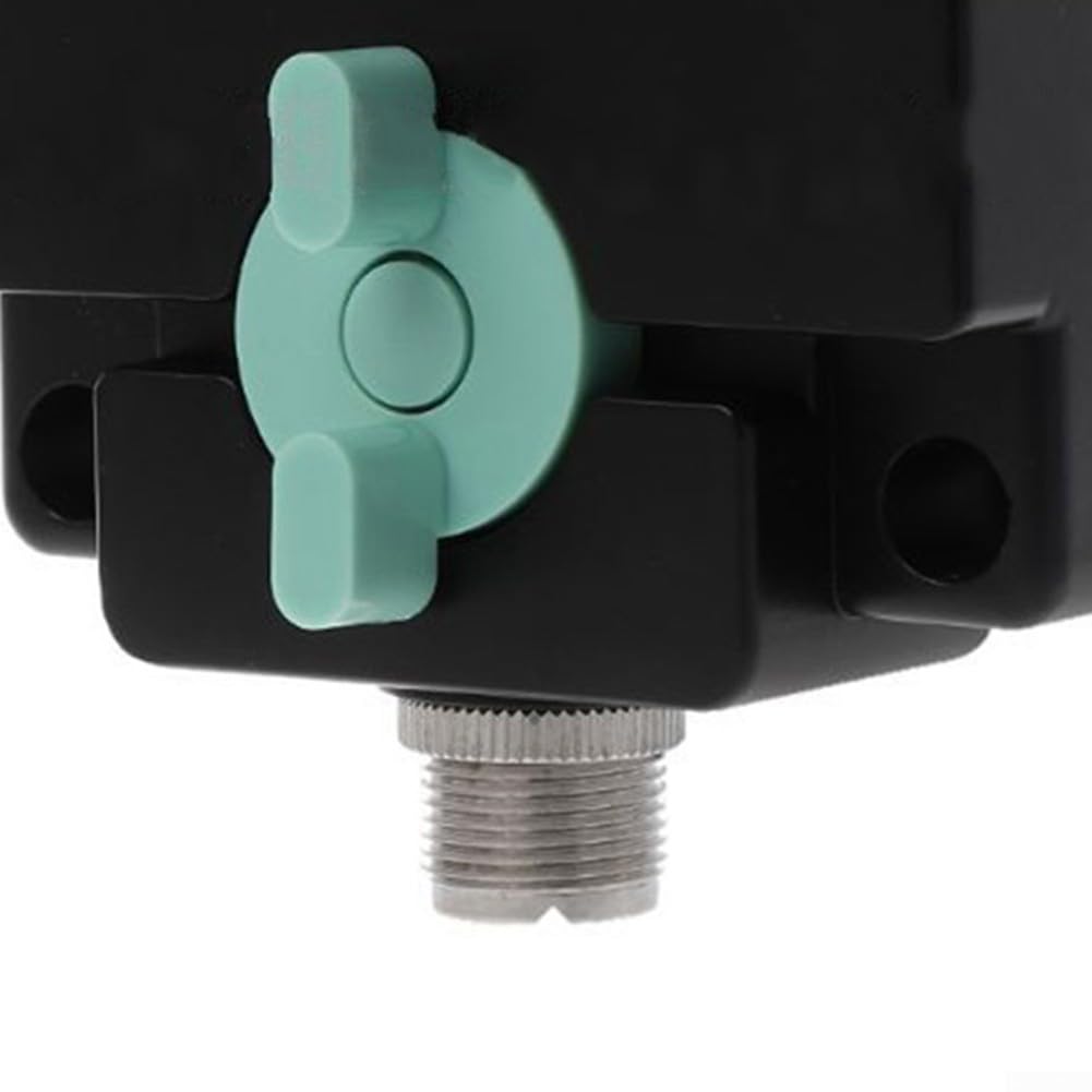 CX310 CO-301 - Commutatore coassiale per antenna a 3 vie DC-800MHz in lega di zinco a bassa perdita ad alto isolamento per sistemi a banda larga a onde corte ripetitori mobili, 84 x 95 mm, nero