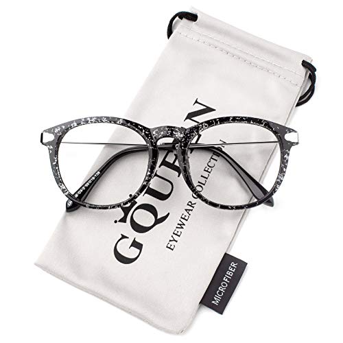 Image of GQUEEN Fake Non Prescription Glasses Clear Lens for Women Men Oversized Frame UV400 Protection, 201581