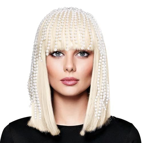 Coiffe perle blanche de déguisement adulte Fun World