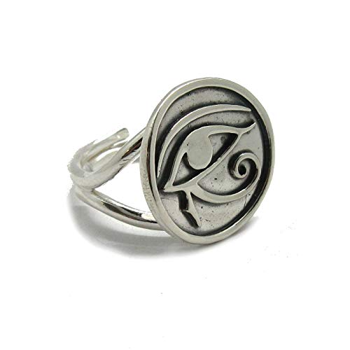 Bague Oeil d'Amon Ra en argent 925 Empress, le bijou ajustable pour vos soirées