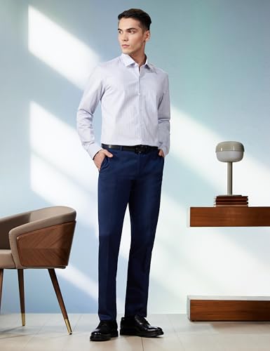 Image of Arrow Men's Cotton Striped Slim Fit Shirt