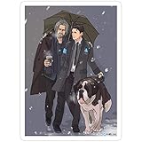 Jess-Sha Store 3 PCs Stickers Partners. Detroit Become Human Sticker for Laptop, Phone, Cars, Vinyl Funny Stickers Decal for Laptops, Guitar, Fridge