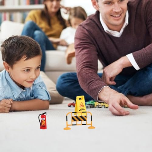 Vaguelly 1 Conjunto De Modelos De De Tráfego De Bloqueio De Trânsito Em Miniatura Modelo De Bloqueio