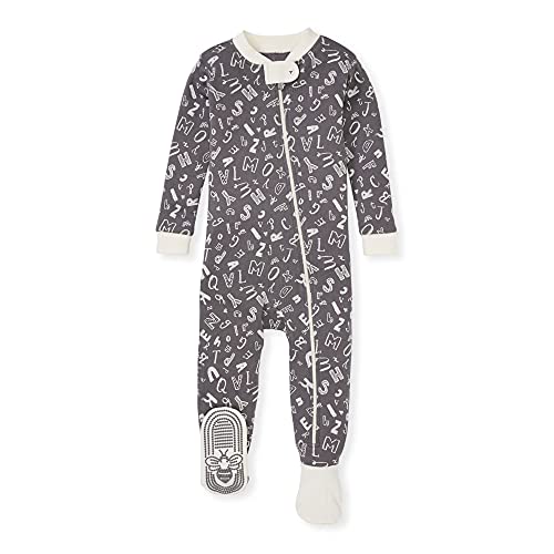 Burt's Bees Baby baby boys Ly28322-egs-12m and Toddler Sleepers, Wacky Alphabet, 12 Months US