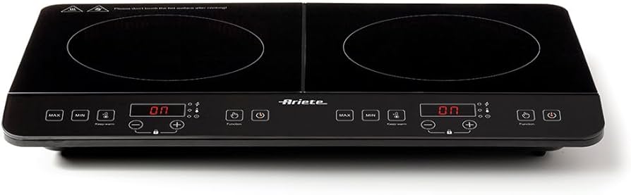 Ariete 1998, Cooktop de Indução 2 Bocas Touch Screen, Portátil