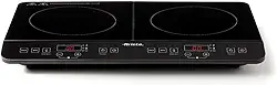 Ariete 1998, Cooktop de Indução 2 Bocas Touch Screen, Portátil, 2000W-1500W, 10 Níveis de pontencia, Panelas de até 27cm, 11 Programas Pre-definidos - 127V