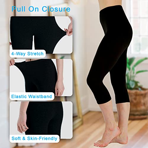 Knee Length Capri Leggings for Girls & Toddlers - 3/4 Girls' Cropped Leggings Pack of 32