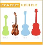 Kala KA-C Satin Mahogany Concert Ukulele, Brown, One Size