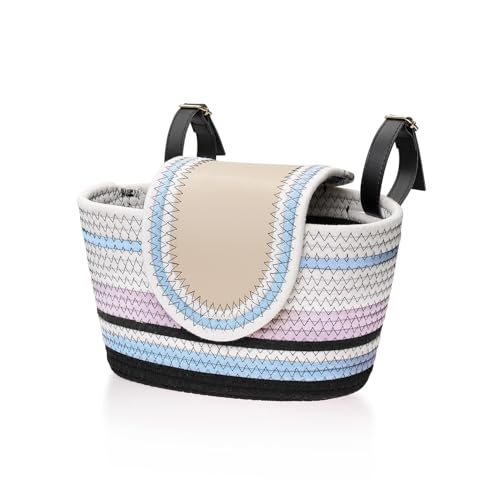 Handmade Bike Basket Front, Woven Bicycle Baskets for Adult Bikes, Rustic Detachable Handlebar...