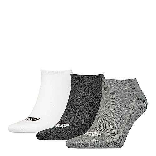 Levi's Sneaker Chaussettes, Gris, 35/38 (Lot de 3) Unisexe Levi's Sneaker Chaussettes, Gris, 35/38 (Lot de 3) Unisexe