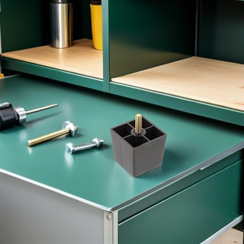 Patas para muebles M8 trapezoidales que eliminan el balanceo en mesas y sofás, 8 cm 6